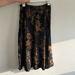 Reformation midi skirt with leg slit